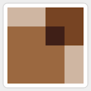 Earth Tones Geo Blocks Sticker